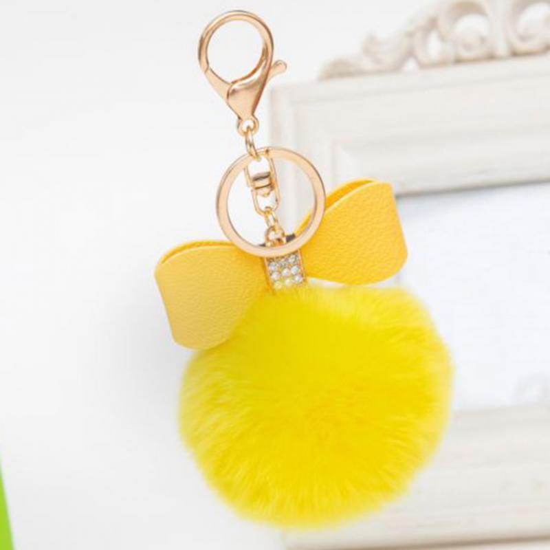 Fluffy Bow Knot Key Chain