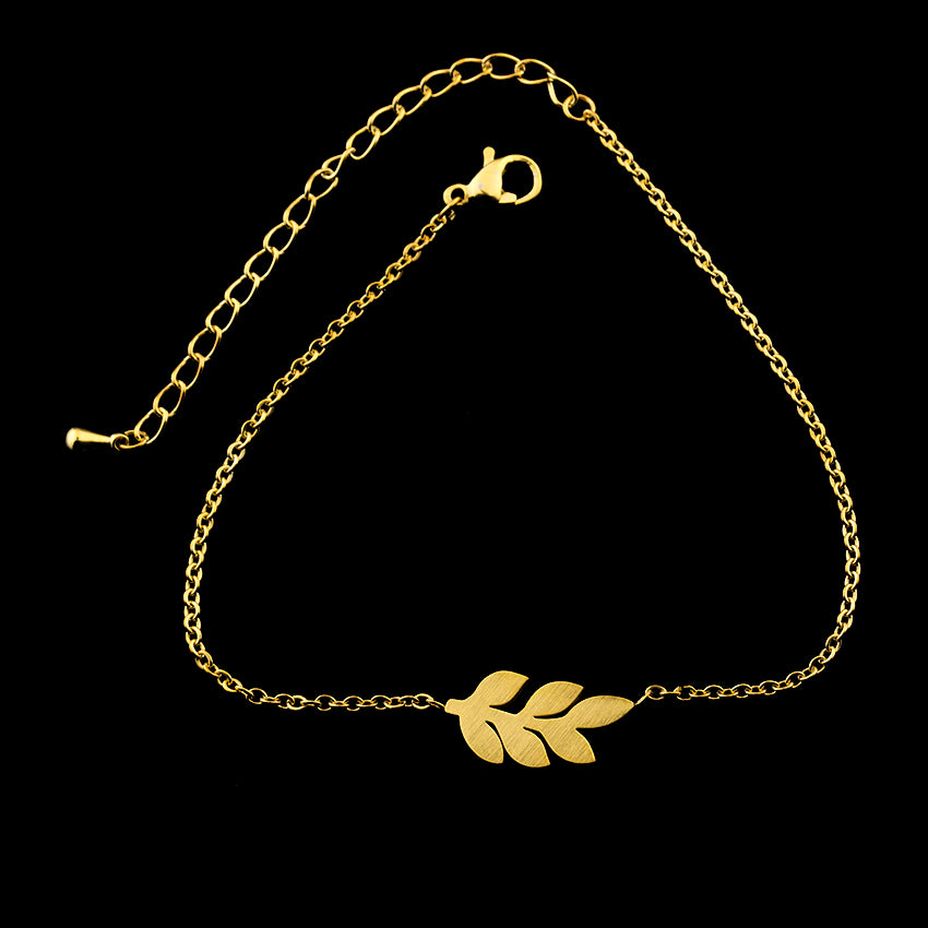 Silver Leaf Bracelet