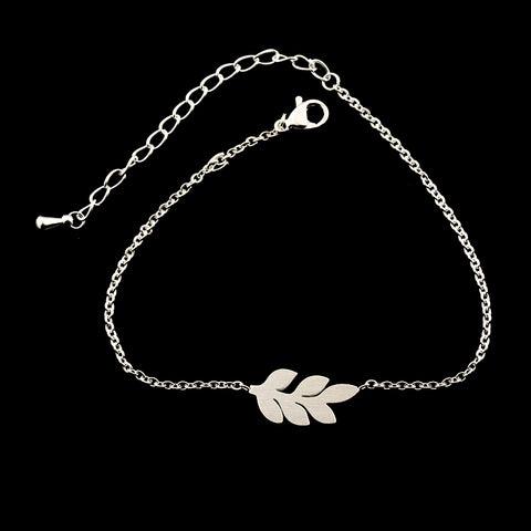 Silver Leaf Bracelet