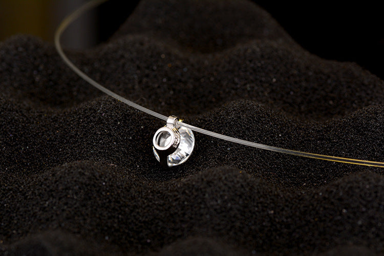 Silvery Crystal Necklace