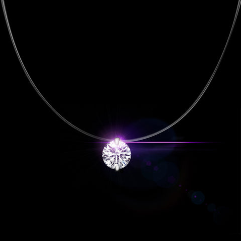 Silvery Crystal Necklace