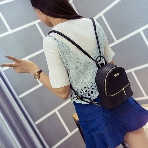 Cute Leather Backpack