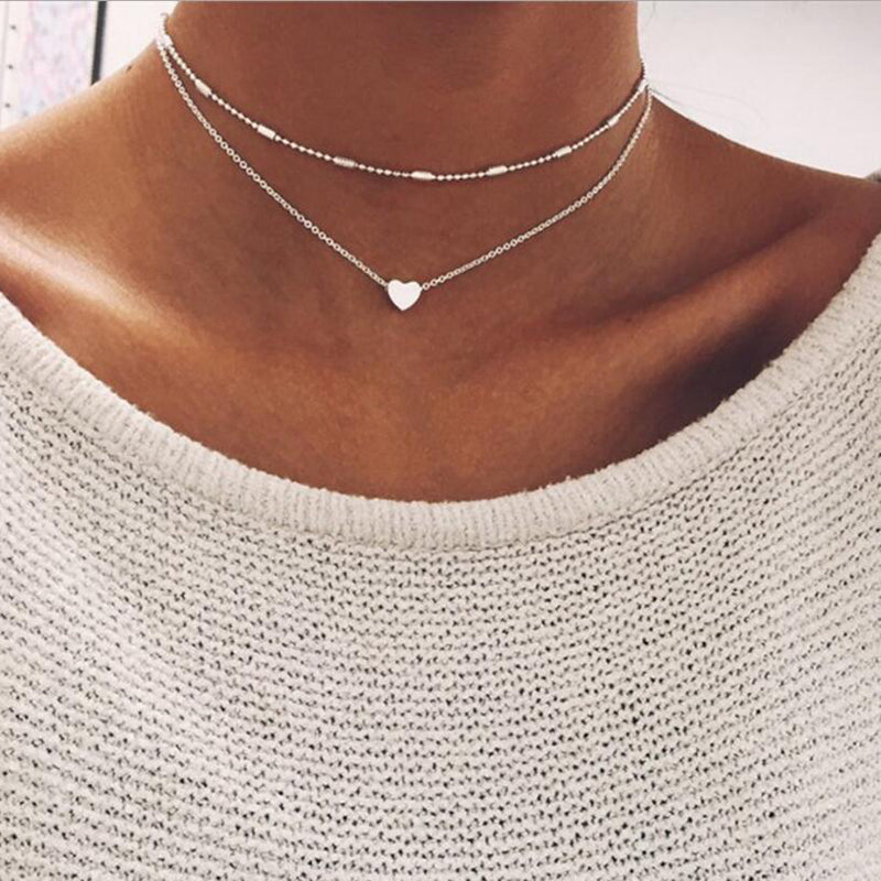 Double Heart Necklace