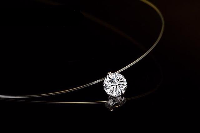 Silvery Crystal Necklace