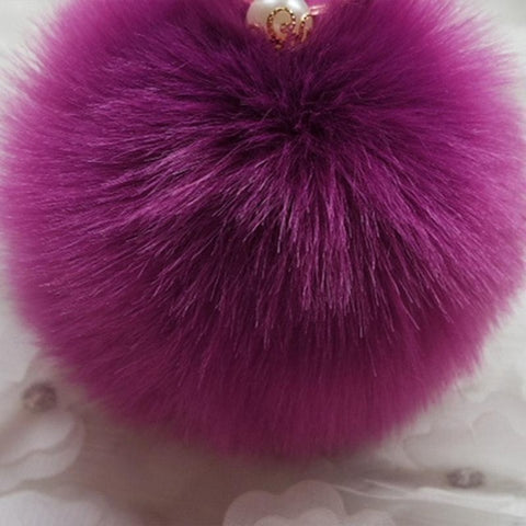 Fluffy Bow Knot Key Chain