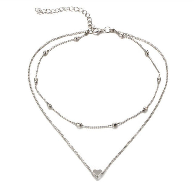 Double Heart Necklace
